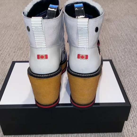 PAJAR Women’s Tristine Genuine Shearling Ankle Waterproof Boots Size 8-8.5 - Picture 4 of 10